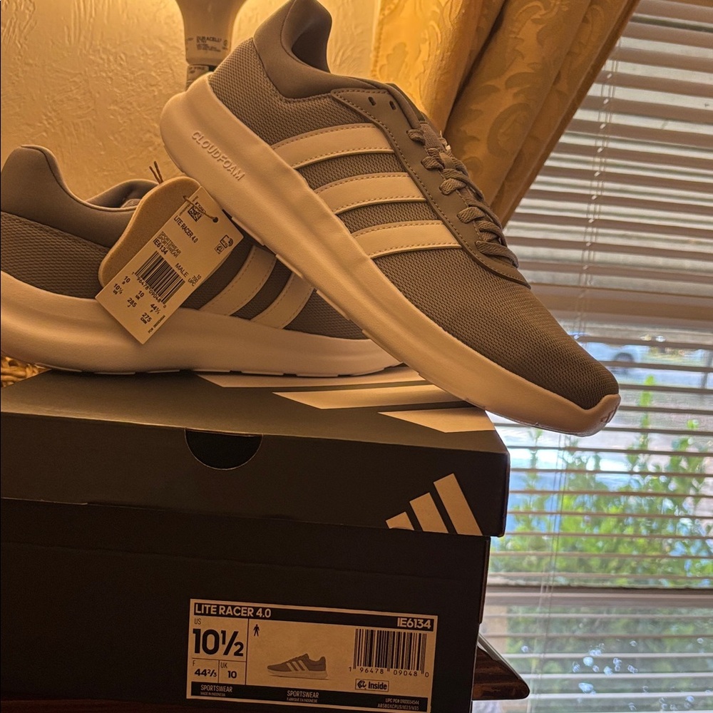 Adidas Lite Racer 4.0 Gray Sneakers
